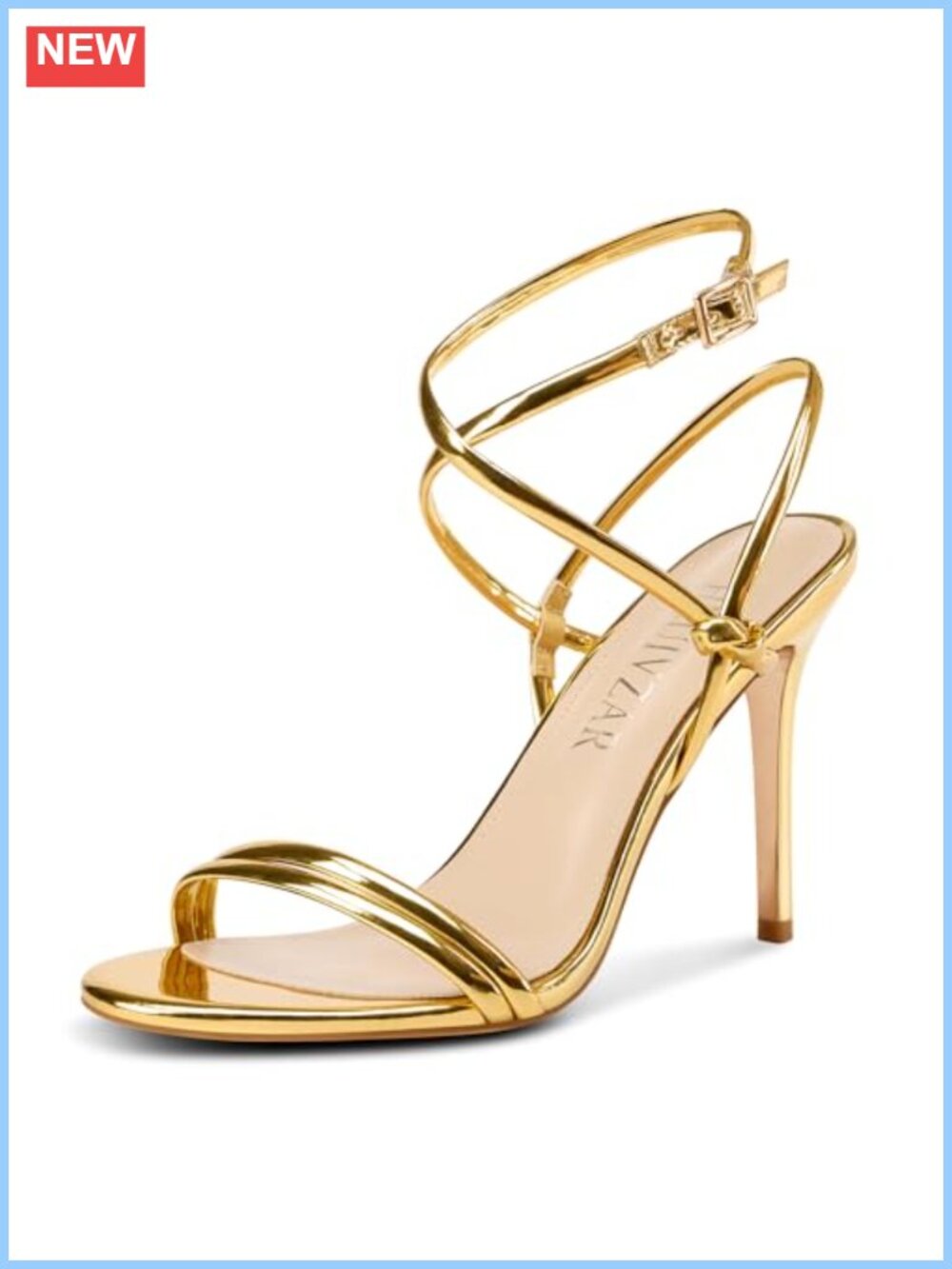 Womens Lace-Up Stiletto Heeled Sandals Open Toe Ankle Strap Slingback Party